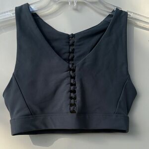 Soul Cycle Women's dark gray sports bra
